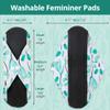 7pcs Set 1 pc Mini Wet Bag +6pcs Absorbent Reusable Sanitary Pads/Washable Cloth Menstrual Pads(Summer,L) view 2