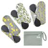 7pcs Set 1 pc Mini Wet Bag +6pcs Absorbent Reusable Sanitary Pads/Washable Cloth Menstrual PadsSpring,M view 1