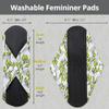 7pcs Set 1 pc Mini Wet Bag +6pcs Absorbent Reusable Sanitary Pads/Washable Cloth Menstrual PadsSpring,M view 2