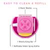 3-in-1 Women Manual Hair Shaver & Body Hair Trimmer, Hair Removal Tool for Smooth, Silky Skin Portable On-the-Go Shaver (Rose Red) view 3