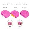 3-in-1 Women Manual Hair Shaver & Body Hair Trimmer, Hair Removal Tool for Smooth, Silky Skin Portable On-the-Go Shaver (Rose Red) view 4