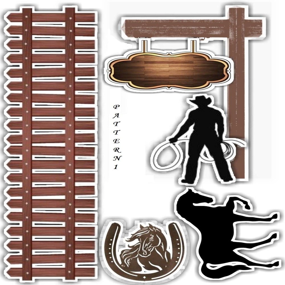 Hobbies and Recreational Edible printed cake toppers-KM Designs (Cowboy1)