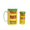 Toxic Waster Hazardously Sour Candy Ceramic Mug & Sour Candies 42g Gift Set view 2