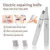 2-in-1 Electric Eyebrow Trimmer, Ear Nose Trimmer for Men and Women, Shaving Nasal Hair Eyebrow Razor for Face Lips Nose Facial Hair Remove Nose Hair Cutter view 2