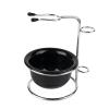 VIFERR Shaving Stand Kit Stainless Steel Razor and Brush Stand Holder Razor Bowl Grooming Set with Soap Bowl for Men view 1