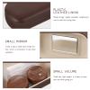 Wood Grain Case: Portable Lenses Container Eye Care Box with Mirror Tweezers Remover for Travelling Dark Brown view 4