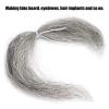 8g Reusable Fake Face Beard Mustache, Simulation Film Makeup Special Effect False Beard for Costume Halloween Party Supplies(grey) view 2