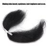 8g Reusable Fake Face Beard Mustache, Simulation Film Makeup Special Effect False Beard for Costume Halloween Party Supplies(black) view 4