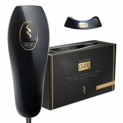 SmoothSkin Pure Fit IPL Laser Hair Removal Device, for Body & Face, Long-Lasting, Alternative to Salon, Epilator & Bikini Shaver, with Precision Head for Small Areas