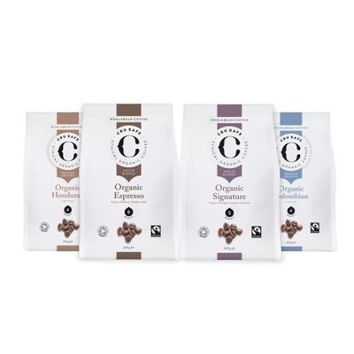 Cru Kafe Mixed Discovery Pack Gift Set, 4 x 227g Bags of Whole Bean Coffee