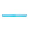 Xiaoyztan 10 Pcs Portable Travel Toothbrush Case Matte Translucent Toothbrush Storage Box Toothbrush Bucket Toothpaste Travel Container (Blue) view 3