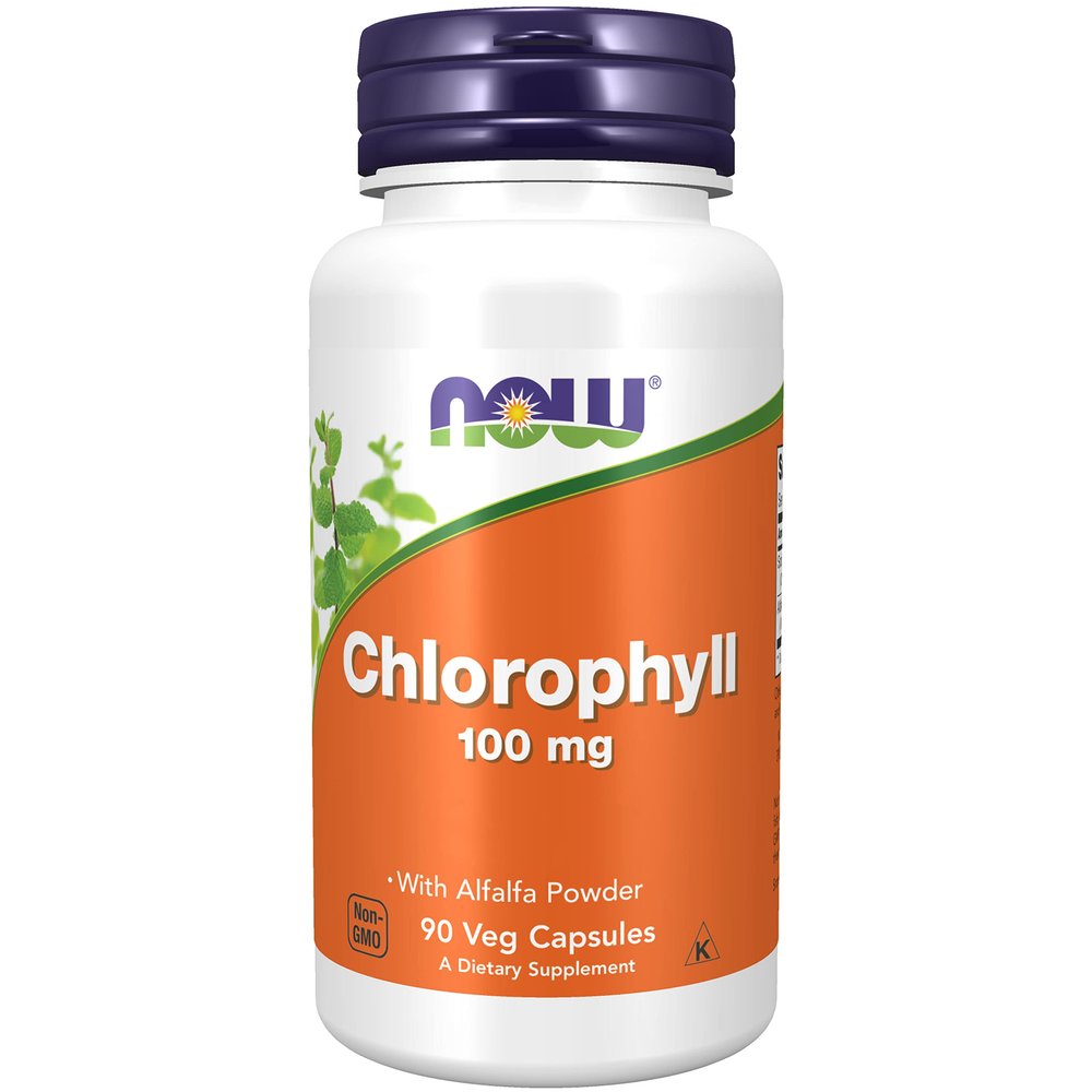 Now Foods, Chlorophyll, 100mg, 90 Vegan Capsules, Lab-Tested, Vegetable, Minerals, Gluten Free, Soy Free, Vegetarian