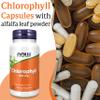 Now Foods, Chlorophyll, 100mg, 90 Vegan Capsules, Lab-Tested, Vegetable, Minerals, Gluten Free, Soy Free, Vegetarian view 2
