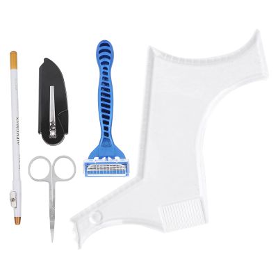 Beard Grooming Set, Safe Use Meet Different Demands Convenient Operate Beard Shaping Tool for Barber Shop for Shave Off Facial Hair