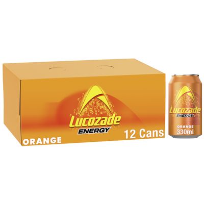 Lucozade Energy Drink Orange 12x330ml