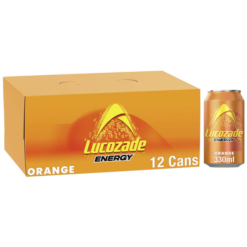 Lucozade Energy Drink Orange 12x330ml