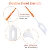 Dental Picks,40pcs Tooth Floss Picks Interdental Brush Flosser Sticks in Orange,Suitable for Daily Cleaning and Protecting Teeth,with Storage Case for Brush Tool view 3