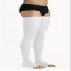 Relaxsan Antiembolism M1370A (1 Pair - White, XXL) Open-toe anti-embolism hold up stockings - K2-25-32 mmHg view 4