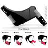 Beard Comb Beard Shaper Just for Men Beard Styling Template Shaping Tool for Facial Hair Hairline Perfect Symmetric Lines and Trim (2 PCS) view 2