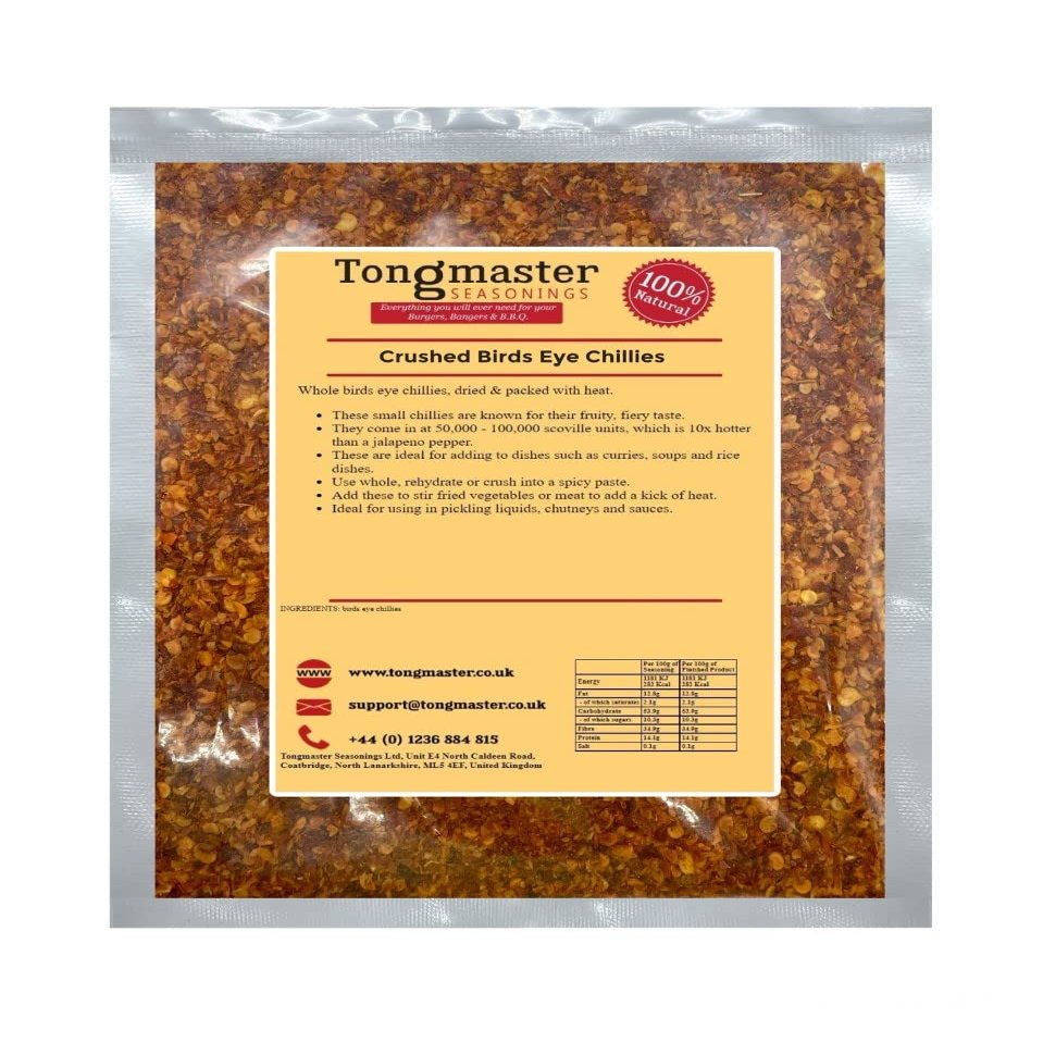 Crushed Birds Eye Chillies - 500g
