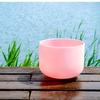 TOPFUND Morganite Fusion 432Hz F Note Crystal Singing Bowl Heart Chakra 8 Inch with Heavy Duty Carrying Case and Suede Mallet view 4