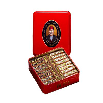 Hafiz Mustafa 1864 Istanbul, Turkish Delight, Ottoman Kadaifi, Dessert Snacks, Pistachio, Pomegranate, Milk - Turkish Sweets Tray Gift Ideas for Birthday, Christmas