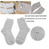 Zyxdk Conductive Socks for TENS EMS Machine, Silver Fiber Electrode Pain Relief Massage Stockings, One Size fits most (Color : Gray 3 Pair) view 4