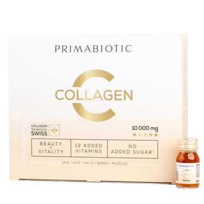 Collagen Liquid  Primabiotic Collagen 10000 mg | 30 Shots of 30 ml (900 ml) | Premium Drink Supplement for Beauty | 95% Absorption | Skin, Hair & Joints Support.