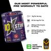 10X Athletic Stim Pre Workout Beta Alanine High Caffeine Creatine Sugar Free Vegan Low Calorie Various Flavours 600g 25/50 Servings (Apple Attack) view 4