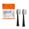 Waterpik Full Size Replacement Brush Heads with Covers for Sonic-Fusion Flossing Toothbrush SFFB-2EB, 2 Count Black view 1