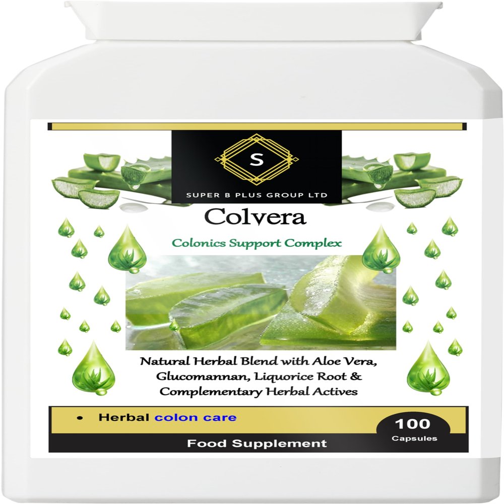Colvera Colon Cleanse Detox - Aloe Vera & Glucomannan for Bloating, Constipation & Gut Health - Vegan Supplement (100 Capsules)