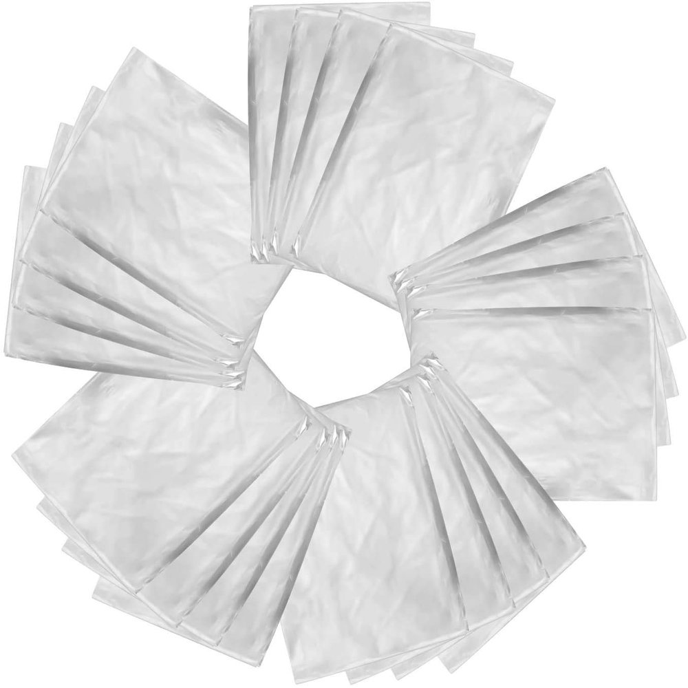 UIGJIOG Sauna Bag 50 Pieces Disposable Plastic Sheeting for Body Wrap Used inside A Far Infrared Sauna Blanket (8343 Inch)