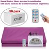 UIGJIOG Sauna Bag 50 Pieces Disposable Plastic Sheeting for Body Wrap Used inside A Far Infrared Sauna Blanket (8343 Inch) view 3