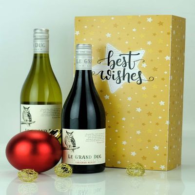 Best Wishes French Wine Duo - Sleeve
