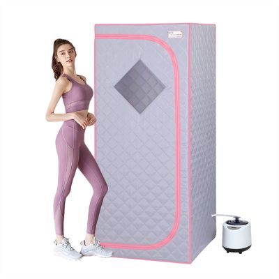AWSAD Portable Steam Sauna Tent for Spa Detox At Home Steam Room Beneficial Skin Steam Bath Machine Slimming Bath SPA HealthFull Size (Color : Gray)