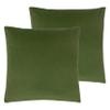 Evans Lichfield Sunningdale Feather Filled Cushions (Twin Pack), Olive, 50 x 50 cm view 1