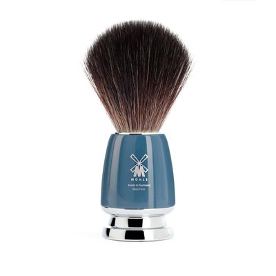 MHLE RYTMO Black Fiber Luxury Shaving Brush - Perfect with Soaps and Creams
