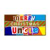 Merry Christmas Uncle Novelty Chocolate Bar Wrapper Lovely Gift Present For Xmas #447 (with chocolate) view 1