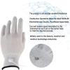 Zyxdk Silver Fiber Electrode Gloves & Conductive Massage Socks with Adapter Electrode Lead Wires for Circulation, Relieve Pain (Color : Gray, Size : L) view 4