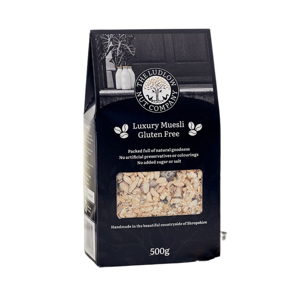 Muesli - Gluten Free (500g, 2 x 500g, 6 x 500g) by Ludlow Nut - High Fiber- Protein-Rich Contain Oatmeal, Buckwheat Flakes, Fruits & Seeds - Easy to Digest - Delightful (1 x 500g)
