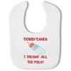 Make It Love It Sell It - Sorry Santa Drank Milk - Baby Christmas Hook & Loop Bib, Boy or Girl view 1