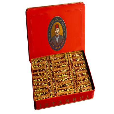 Hafiz Mustafa 1864 Istanbul, Turkish Delight, Ottoman Kadaifi, Dessert Snacks, Pistachio, Pomegranate, Milk - Turkish Sweets Tray Gift Ideas for Birthday, Christmas