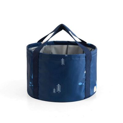 SlimpleStudio Folding washbasin Portable Travel Folding Outdoor Basin Water Bag Nylon Storage Bag Travel Laundry Bag Washbasin-P1_30x20cm Folding basin (Color : P7)