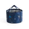 SlimpleStudio Folding washbasin Portable Travel Folding Outdoor Basin Water Bag Nylon Storage Bag Travel Laundry Bag Washbasin-P1_30x20cm Folding basin (Color : P7) view 4