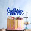Congratulation Officer Cake Topper, Future Police Officer, Congrats Grad Decorations Blue view 3