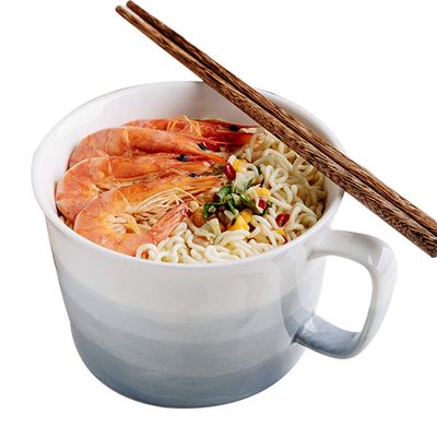 Bowl Ceramic instant noodle with lid large capacity noodle with handle oatmeal breakfast suitable for microwave oven