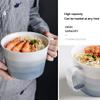 Bowl Ceramic instant noodle with lid large capacity noodle with handle oatmeal breakfast suitable for microwave oven view 3