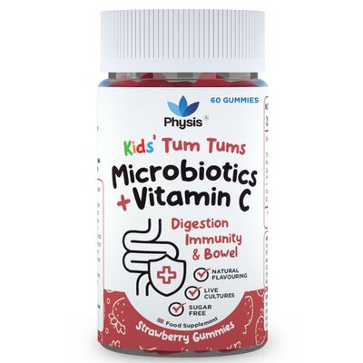 Physis Kids Probiotics Gummies with Added Vitamin C | Gut Health | Immunity Support | Daily Regularity | Toddlers (Chewing Age) & Children | 60 Irresistable Gummies | Certified Approved