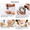 Beard Shaving Kit Wooden Shaving Bowl Hair Shaving Brush Set Mostache Shaving Tool for Men view 4