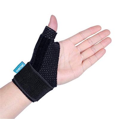 2U2O Compression Reversible Thumb & Wrist Stabilizer Splint(Improved Version) for BlackBerry Thumb, Trigger Finger, Arthritis, Tendonitis, Carpal Tunnel, Stable, L-XL